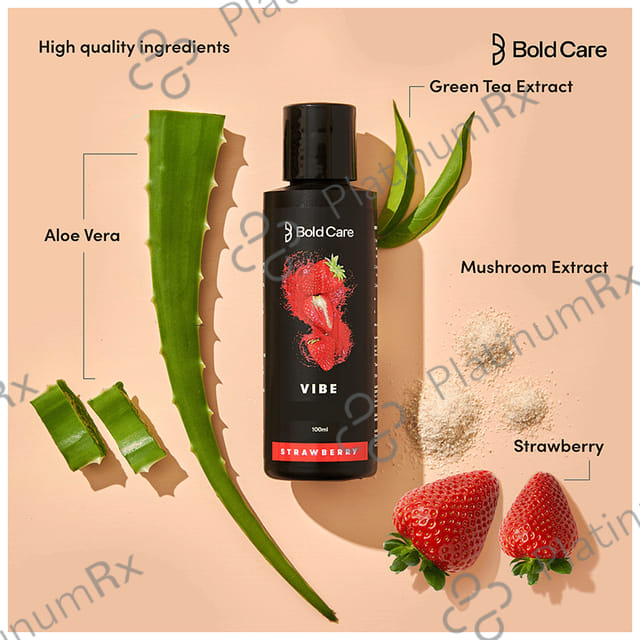 Bold Care Vibe Intimate Lube & Massage Gel Strawberry