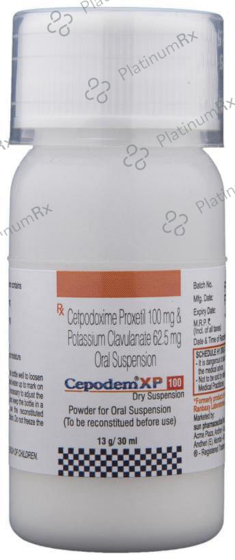Cepodem XP 100/62.5mg Suspension 30ml