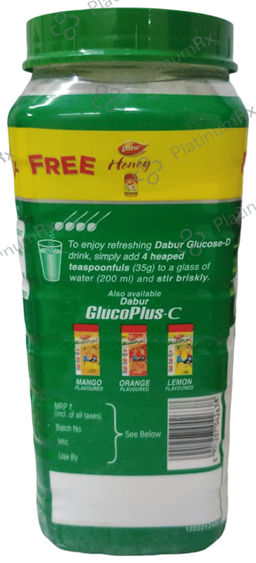 Dabur Glucose-D Powder with Dabur Honey 250gm Free