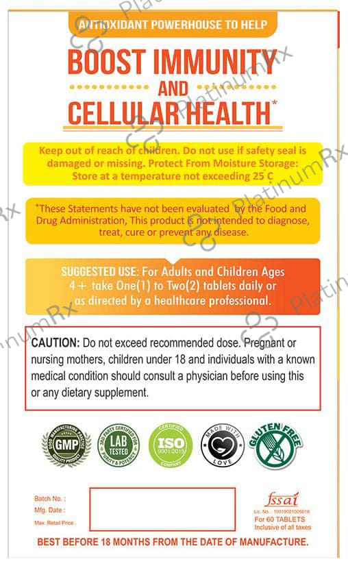 iStayHealthy Vitamin C 500mg Immunity Booster Chewable Tablet 60s