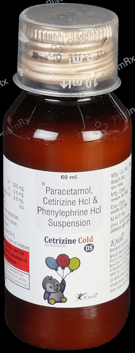 Cetrizine Cold DS Syrup 60ml