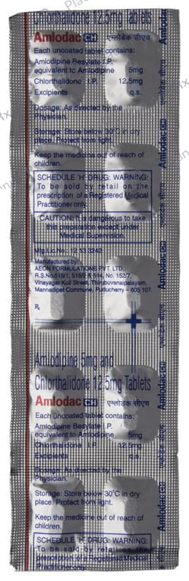 Amlodac CH 5/12.5mg Tablet 10s