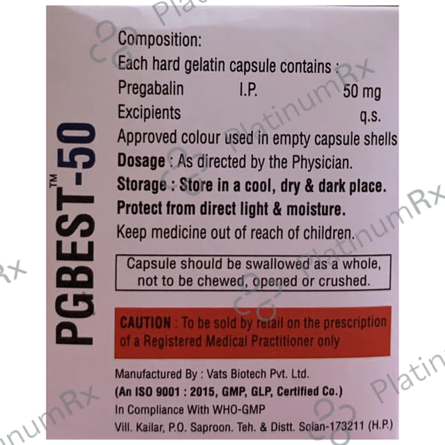 Pgbest 50 Capsule