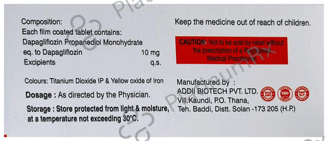 Dapagnx 10mg Tablet 10s