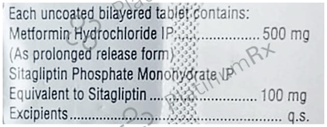 Sitalong 500/100mg Tablet PR 15s