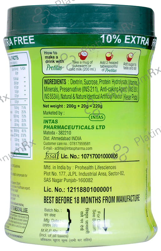 Intas Powder Protitas Kesar Pista