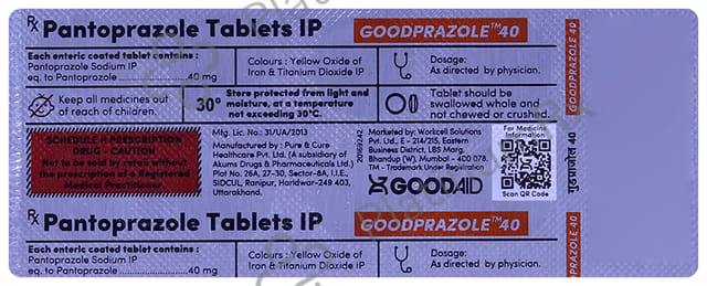 Goodprazole 40mg Tablet 10s
