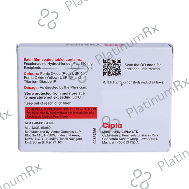 Fexigra 180 Tablet