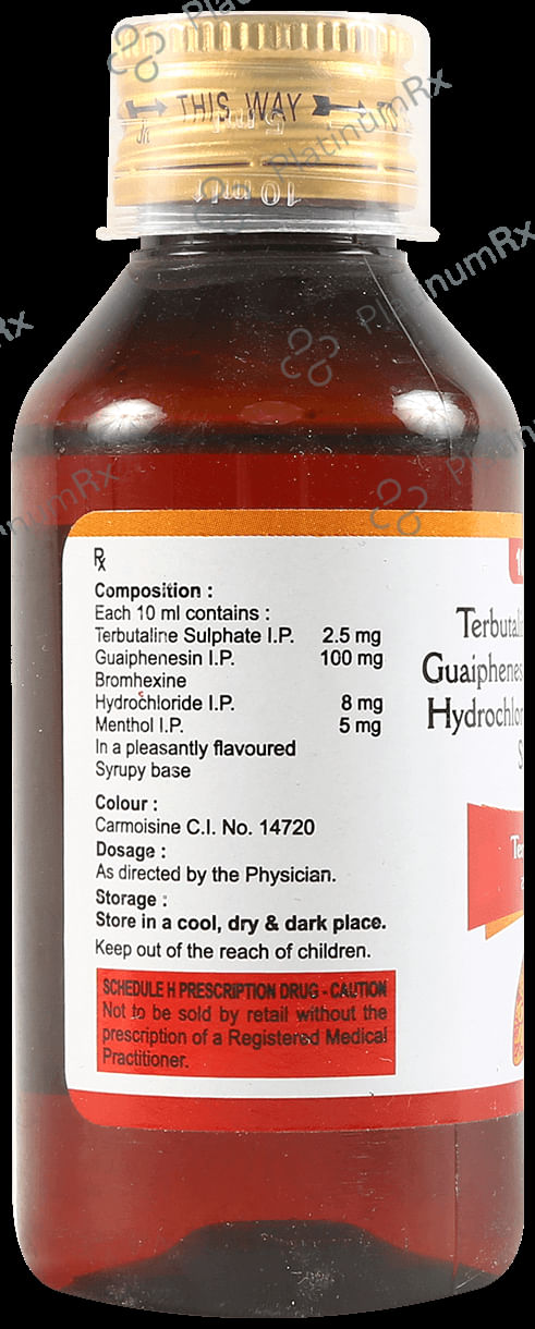 Terphylate 10/100/2.5mg Syrup 100ml