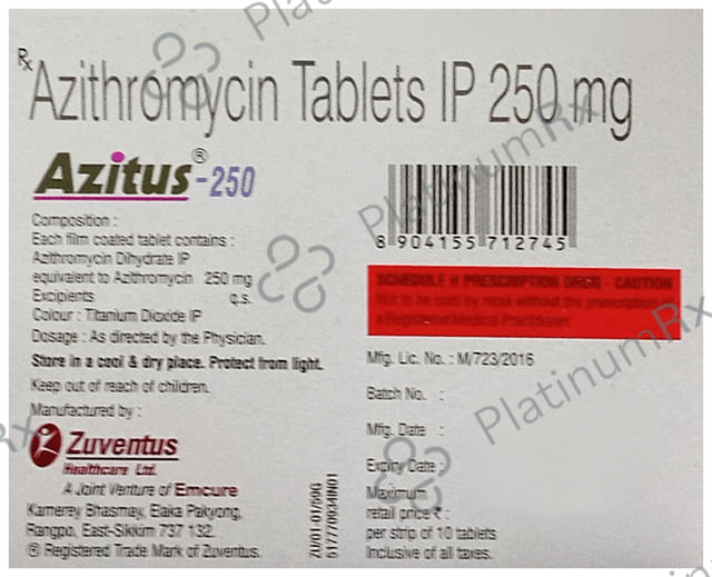 Azitus 250 Tablet