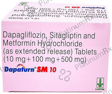 Dapaturn SM 10/500/100mg Tablet ER 10s