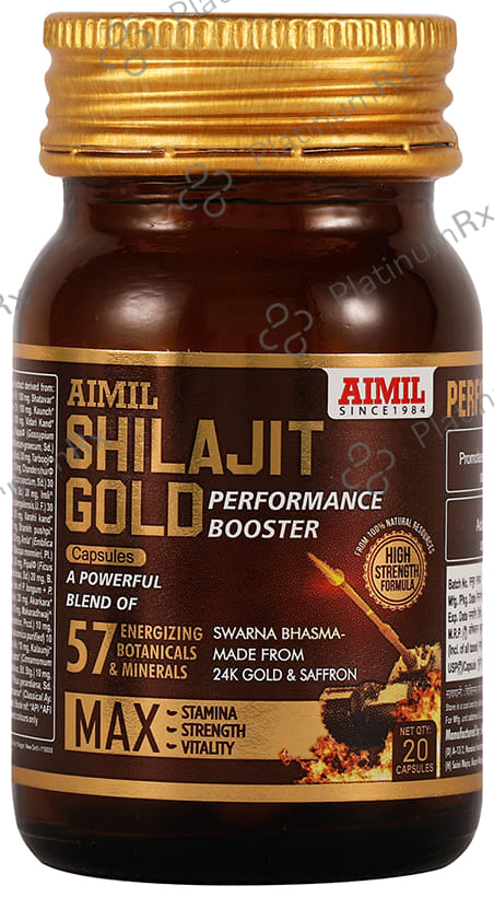 Aimil Shilajit Gold Performance Booster Capsule 20s