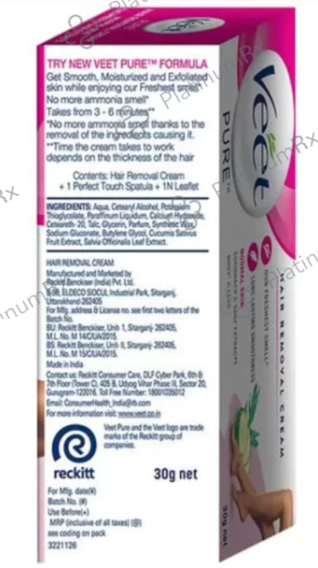 Veet Pure Hair Removal Normal Cream 30gm
