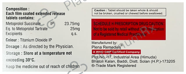 Deepmet 25mg Tablet ER 10s