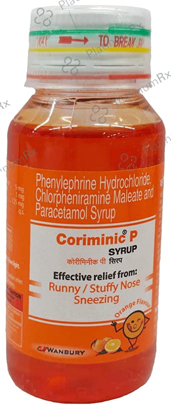 Coriminic P 1/125/5mg Syrup Orange 60ml