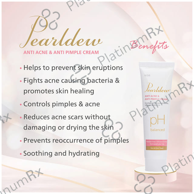 Pearldew Anti Acne & Anti Pimple Cream (25gm Each) 1 Tube