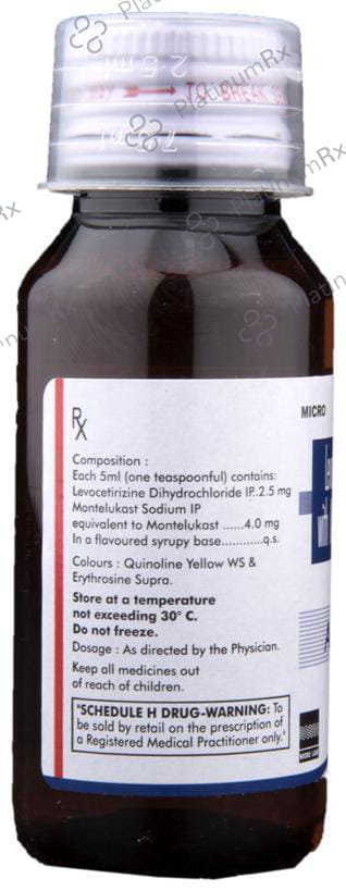 Allercet M 2.5/4mg Syrup 60ml