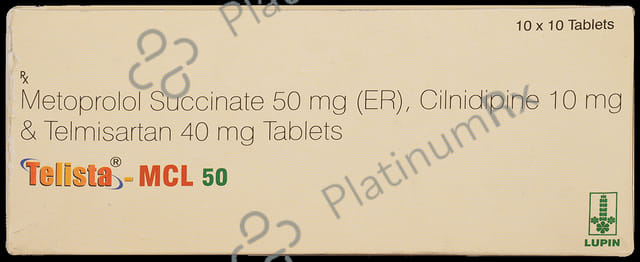 Telista MCL 10/50/40mg Tablet ER 10s