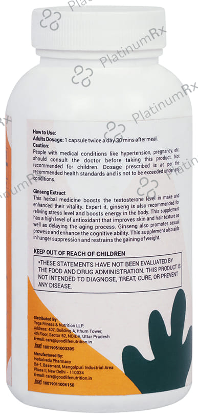 Goodlife Nutrition Ginseng Extract Capsule