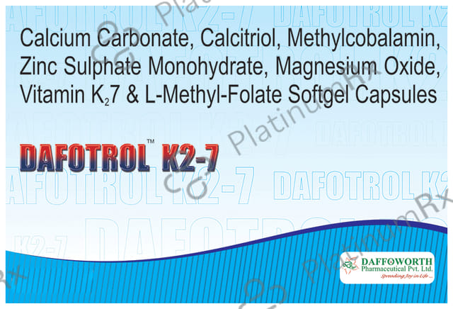 Dafotrol K2 7 Softgel Capsule Soft Gelatin Capsule