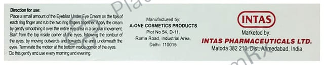 Eyebliss Under Eye Cream 15gm
