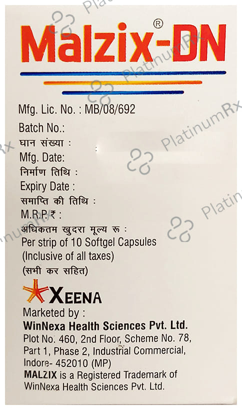 Malzix DN Soft Gelatin Capsule 10s