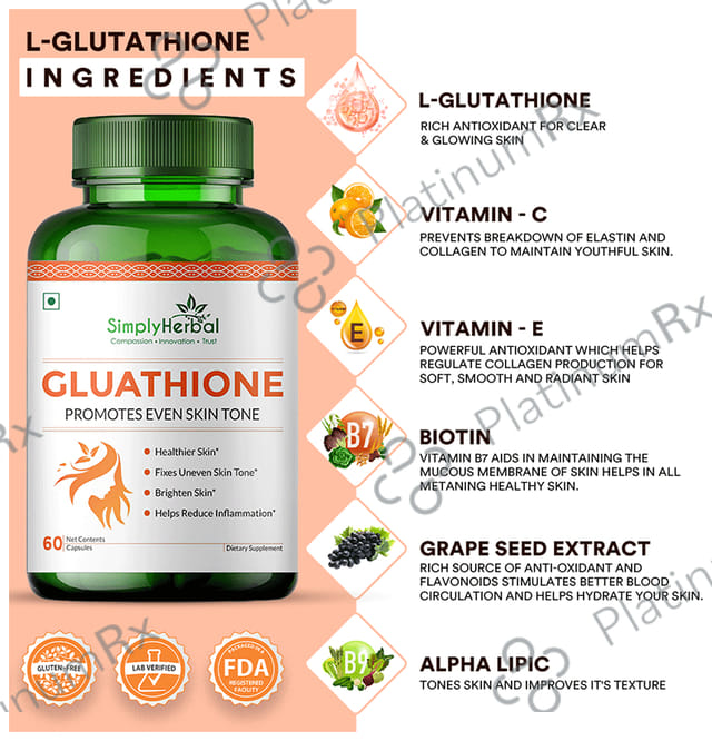 Simply Herbal Glutathione Capsule 60s