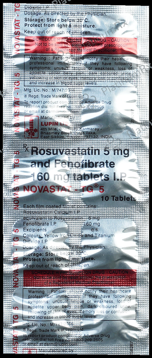 Novastat TG 160/5mg Tablet 10s