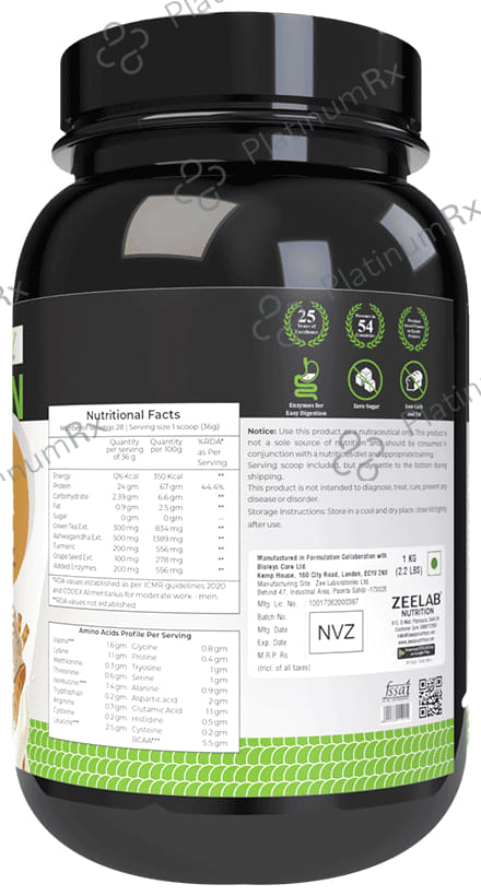 Zee Laboratories 100% Vegan Plant Protein