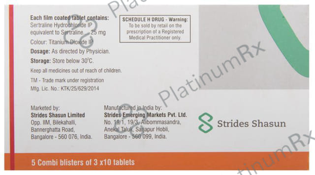 Serlift 25mg Tablet 10s