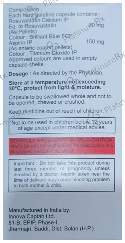 Rosloy ASP 20/150mg Capsule 15s