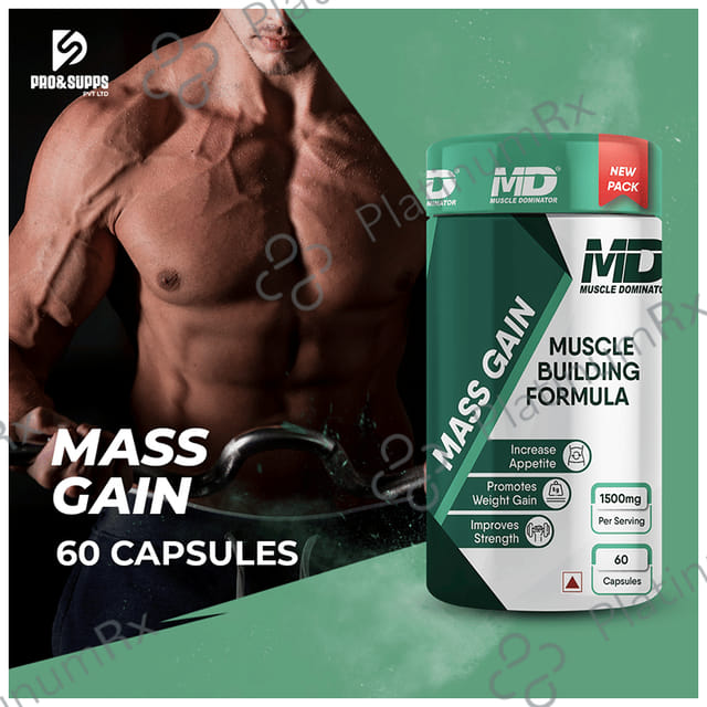 Muscle Dominator Mass Gain 1500mg Capsule