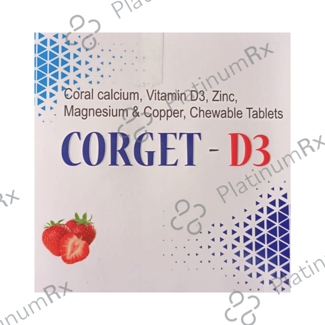 Corget D3 Chewable Tablet 10s