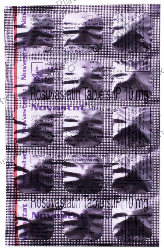 Novastat 10mg Tablet 15s