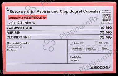 Aidrovastatin Gold 10 Capsule 10s