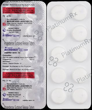 Microgest 200mg Tablet SR 10s