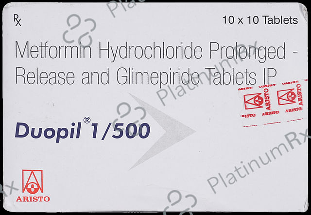 Duopil 1/500mg Tablet PR 10s