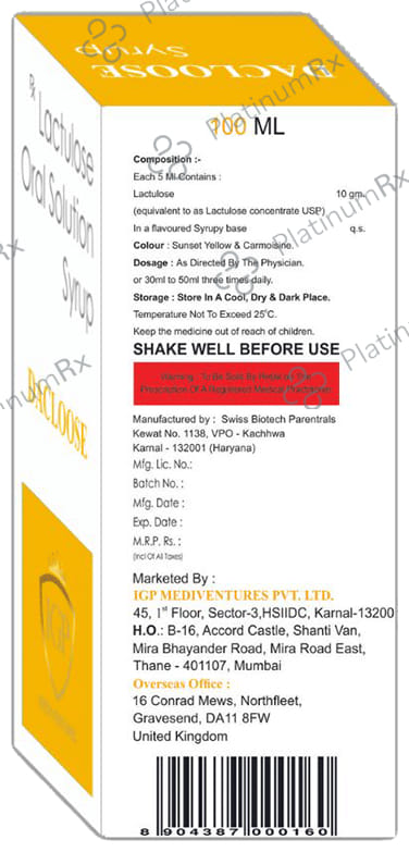 Dacloose Syrup 100ml