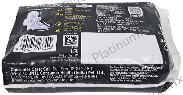 Stayfree Advanced All Night Ultra Soft with Wings Pads XXL 7s