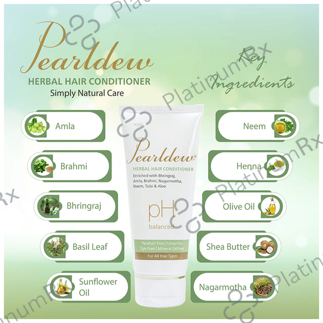 Pearldew Herbal Hair Conditioner (100ml Each) 2 Tubes