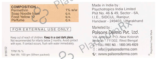 Zeroscab Bar 1% Soap 100gm