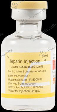 Heparin 25000IU Injection 5ml