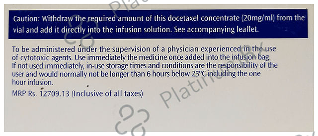Taxotere 80mg Injection 4 ml