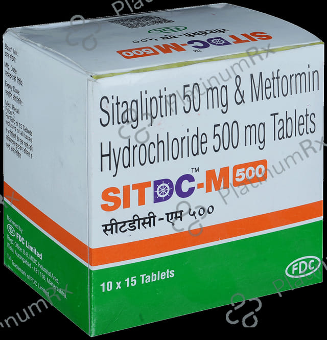 Sit DC M 500/50mg Tablet 15s