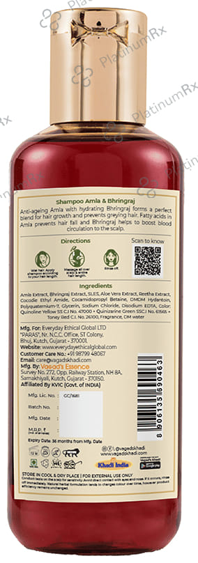 Vagad's Khadi Herbal Amla & Bhringraj Shampoo