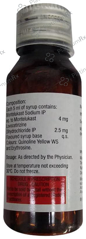 Montek LC Kid 2.5/4mg Syrup 60ml