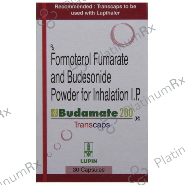Budamate 200/6mcg Transcaps 30s