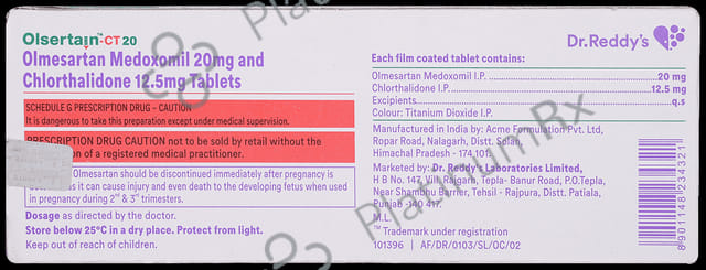 Olsertain CT 20 Tablet