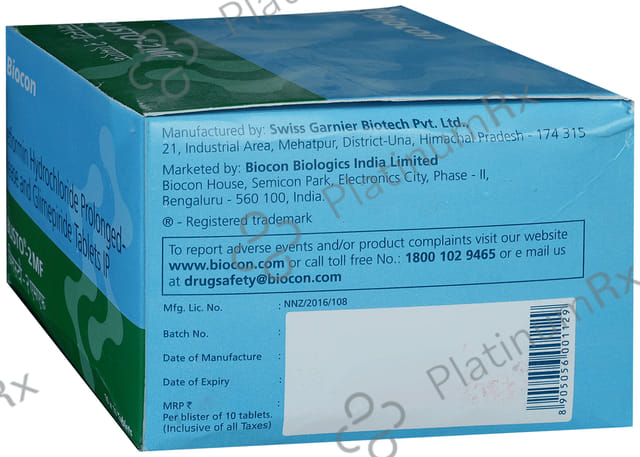 Blisto 2 MF 2/1000mg Tablet PR 15s