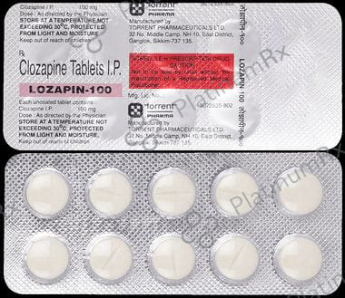 Lozapin 100mg Tablet 10s
